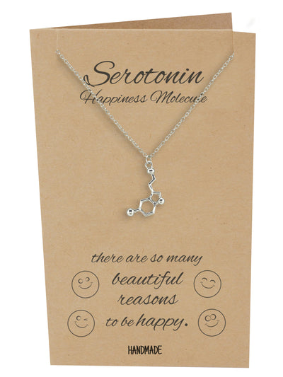 Lara Serotonin, Dopamine, Acetylcholine Molecule DNA Necklace