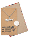 Mommy Shark Pendant Necklace Best Jewelry Gifts For Family