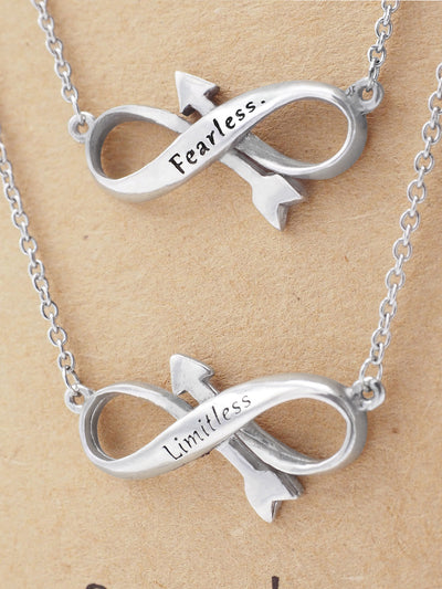 Raissa Sister Fearless Limitless Infinity Necklace