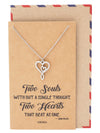 Cynthia 2 Hearts Infinity Pendant Necklace Gift for Special Someone