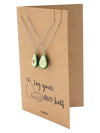 Avocado Pendant Matching Necklace for Women