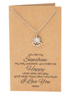 Ellen Sun and Cloud Charms Necklace