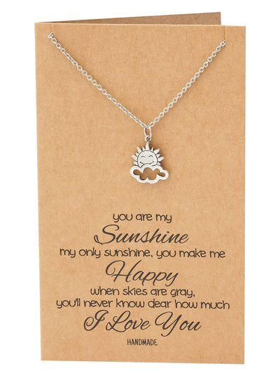 Ellen Sun and Cloud Charms Necklace