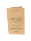 Yamileth Sunflower Charm Jewelry with Inspirational Greeting Card