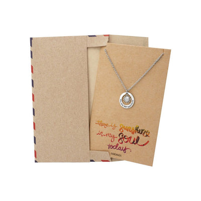 Liv You Are My Sunshine Necklace Engraved Gifts Jewelry Greeting Cards