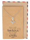 Rebecca Bright Stars Necklace with Inspirational Quote