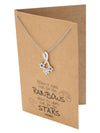 Rebecca Bright Stars Necklace with Inspirational Quote