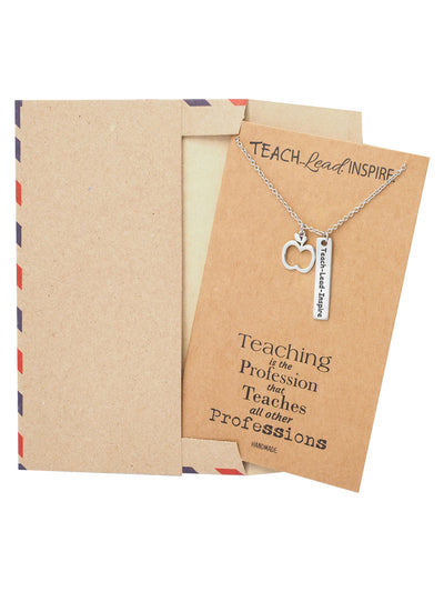 Lucia Teacher Quotes Gifts Inspirational Jewelry and Thank You Cards