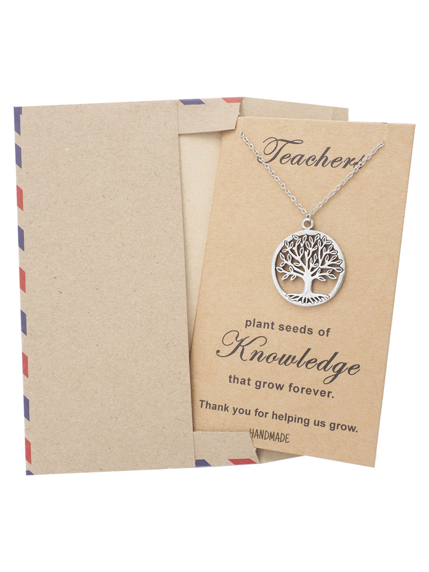 Mia Tree of Life Necklace with Thank You Cards