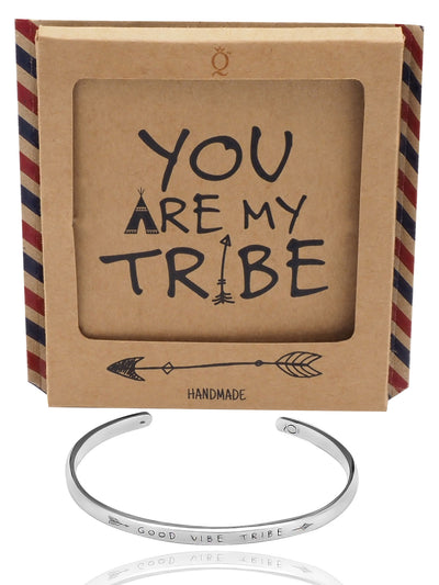 Krisly Good Vibe Tribe Bangle Bracelets for Women