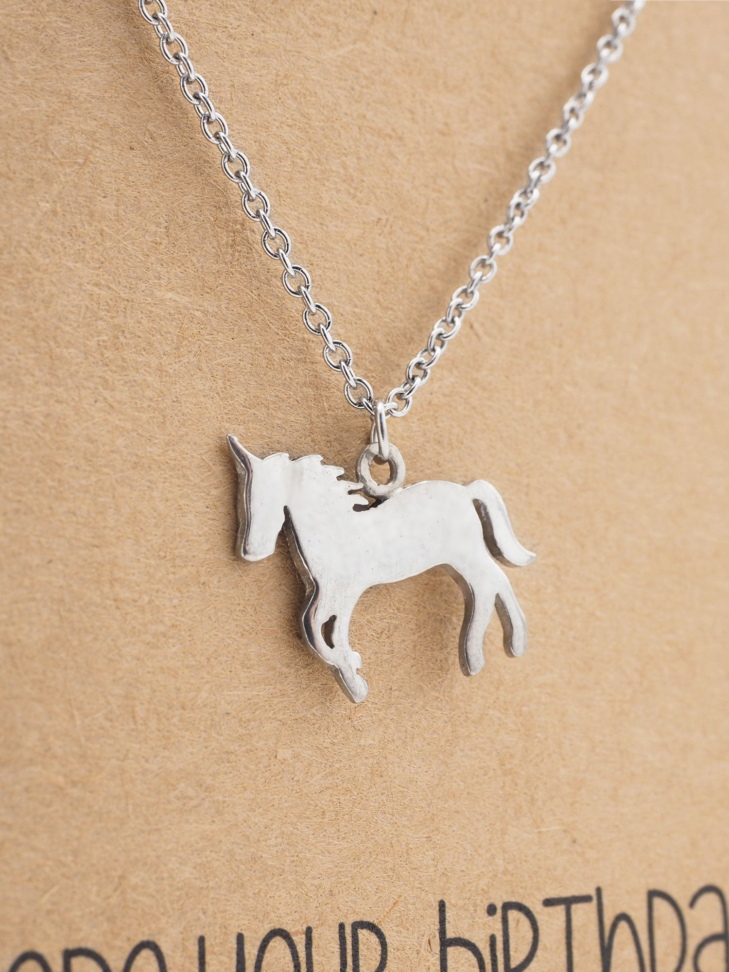 Emy Birthday Unicorn Necklace for Women