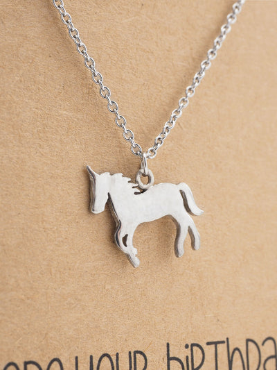 Emy Birthday Unicorn Necklace for Women