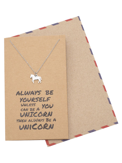 Neri Graduation Gifts Unicorn Necklace Inspirational Jewelry