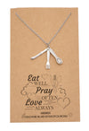 Laney Gifts for Mom Chefs Fork Spoon Jewelry Charm Necklace