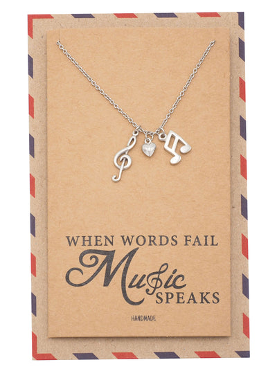 Mara Music Note Necklace