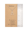 Dasha Good Luck Wishbone Necklace