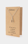 Dasha Good Luck Wishbone Necklace