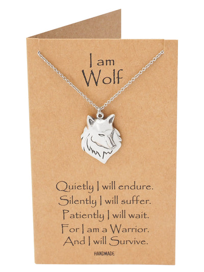 Malen Wolf Necklace for Men and Women