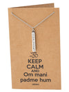 Cadence Om Bar Pendant Necklace