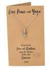 Matilda Love, Peace and Yoga Necklace